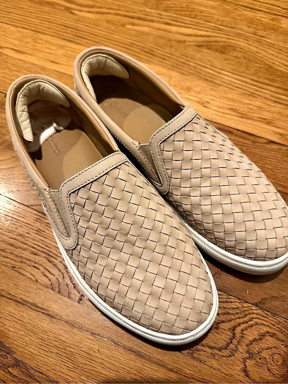 Quince Handwoven Leather Slip-On Sneaker Sneakers